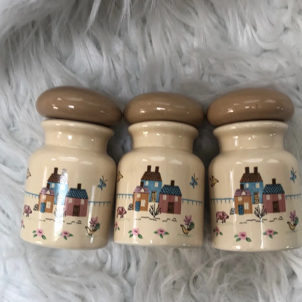 VTG Spice jar 3pc - Picture 1 of 5